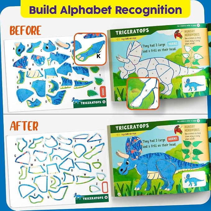 Funcils Paint by Sticker Book for Kids Ages 4-8, 30 Color Sticker by Number - Image 5