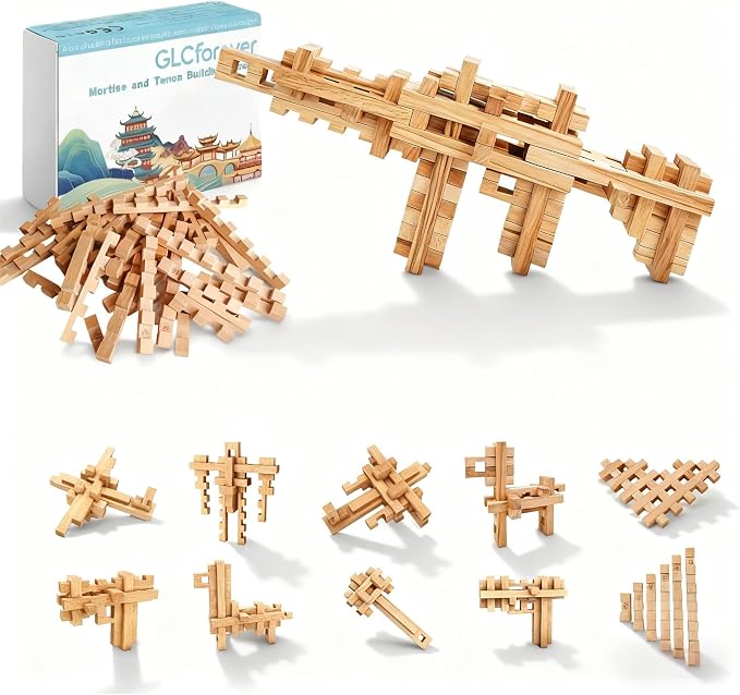STEM Wooden Building Blocks, Toy Gun Style by Unknown