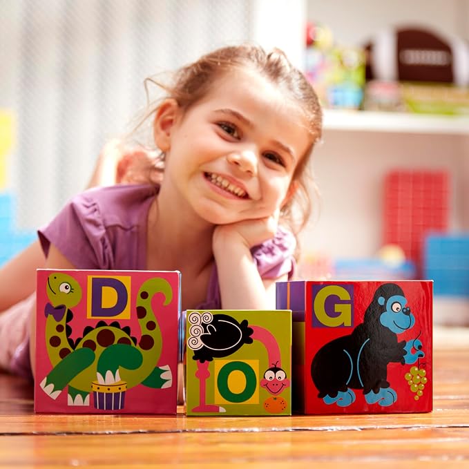 Melissa & Doug Deluxe 10-Piece Alphabet Nesting and Stacking Blocks - FSC Certified - Image 6