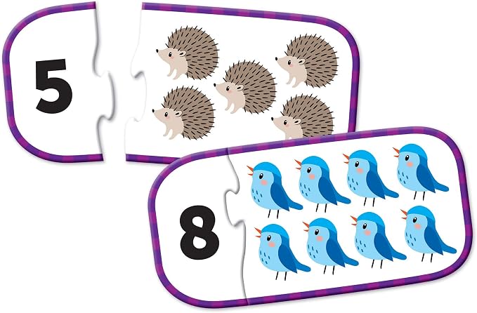 Learning Resources Counting Puzzle Cards, Kindergarten Readniness, Self Correcting Puzzles, Ages 3+ - Image 4