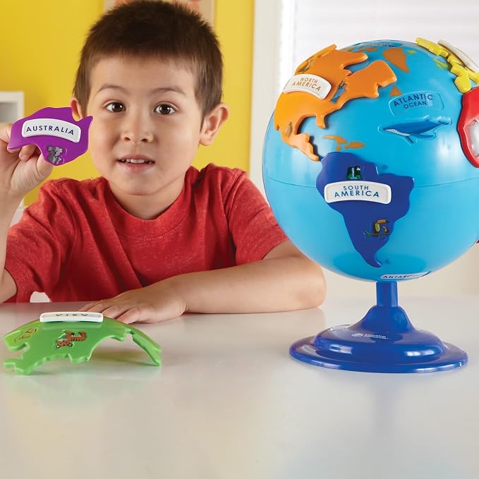 Learning Resources Puzzle Globe - Earth Montessori Toys, Preschool Classroom Must Haves, STEM World Puzzles, Educational Geography Games, Fine Motor Skills, Gifts for Boys and Girls - Image 2