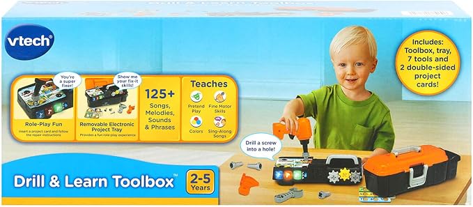 VTech Drill and Learn Toolbox , Orange - Image 9