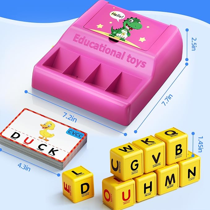 Montessori Matching Letter Game Toys for 3 4 5 Year Old Boy Girl Gifts Kids - Image 6