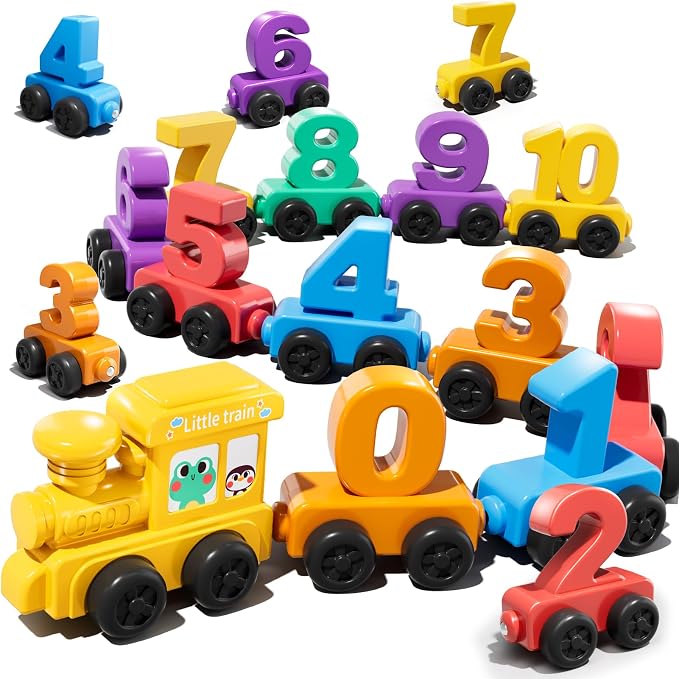 JUKUDAHU Magnet Number Train Set for Toddlers 3-4 Years Old by JUKUDAHU