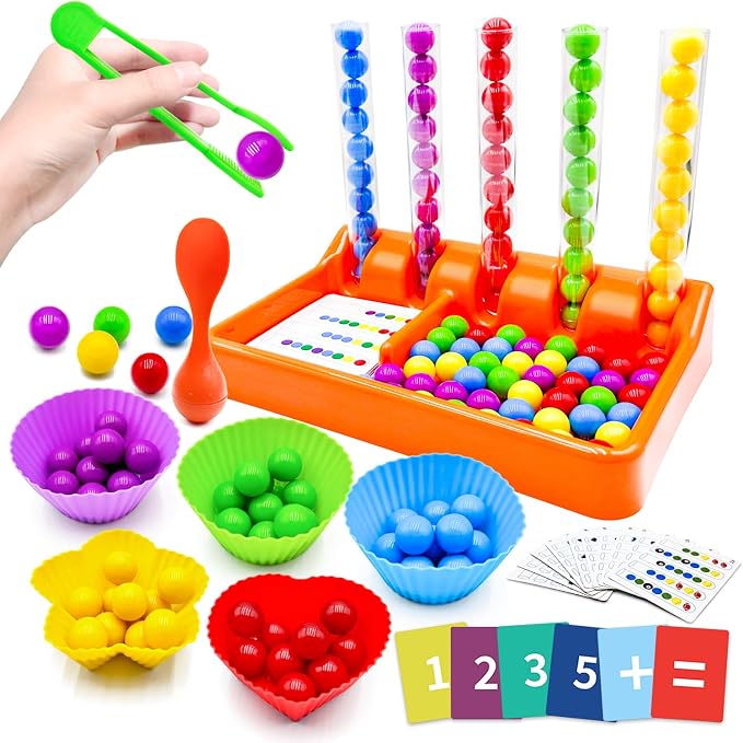 Counting and Color Sorting Toys Set, Preschool Learning Toys by UPDOPEF