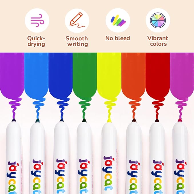 JoyCat Click & Draw Washable Markers for kids with Retractable Tips,40 Colors Markers Set,retractable marker for Toddlers Kids, Ideal arts & crafts supplies,coloring markers,Holiday Gifts for Kids.