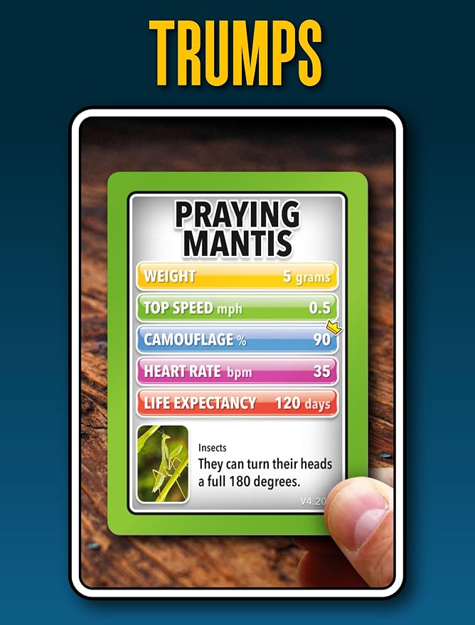 SMART Cards Animals, Gift, Stocking Stuffer, Travel Card Game, 100 Cards of Animals, 7 Games in 1, Pairs, Snap, Trumps, Rummy, Quiz, Facinating Facts, Age 5+, 1-8 Players - Image 8