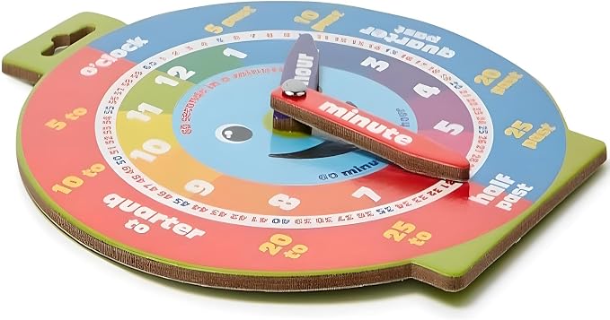 Morgan's Direct Early Learning Education Clock Moveable Hands Happy Face Magnetic. - Easy to use and to learn for young children as well as durable and portable. - Image 4