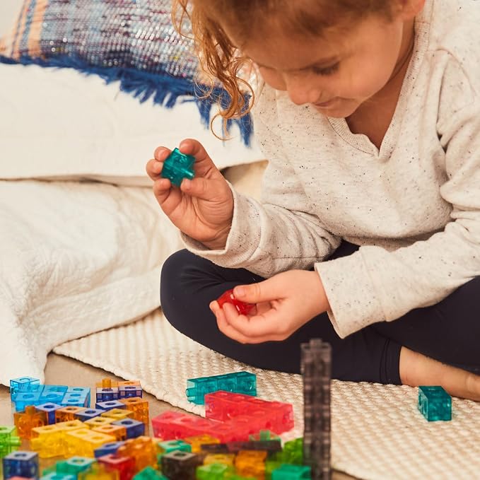 edxeducation Translucent Linking Cubes, Set of 100 - Image 7