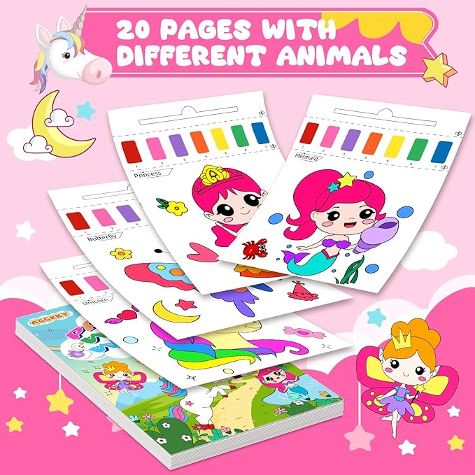 Paint with Water Coloring Books for Kids Toddlers Painting Book Kits Arts and Crafts for Kids Travel Activities Birthday Christmas Stocking Stuffers Toy Gift