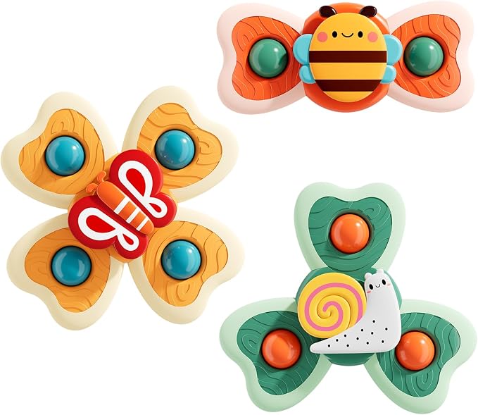 ALASOU Suction Cup Spinner Airplane Travel Toys for 1 Year Old Boy Girl by ALASOUdedicatedforbabies