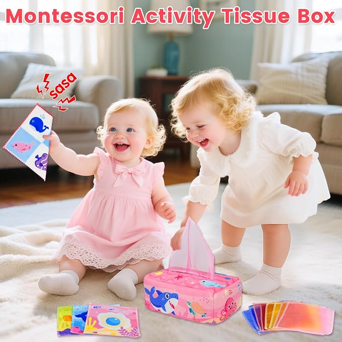 Baby Tissue Box Toys: Montessori Toys for Babies 6-12 Months - Image 4
