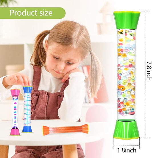 Sensory Tubes 4 Pack - Liquid Motion Bubbler Toy - Image 2