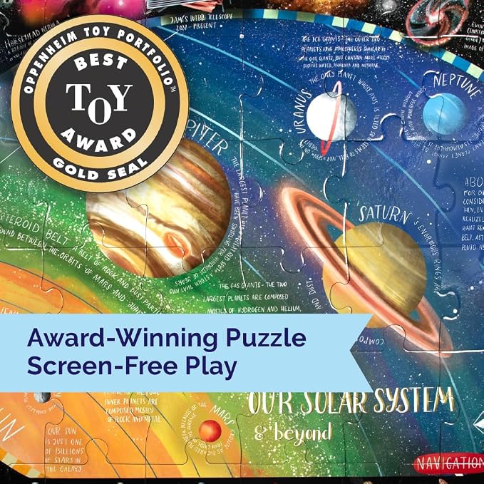 eeBoo Solar System 48 Giant Piece Children's Puzzle, 30" x 24" - Image 6