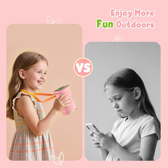 1000X Handheld Digital Microscope for Kids: Pocket Microscope with 2.0" IPS Screen - STEM Toys Birthday Gifts for Girls Boys - Portable Edu Science Kits Toddler Age 3-6 6-12 Pink - Image 8