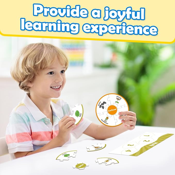 Edulok Life Cycle Toys for Kids, Toddler Puzzles, Preschool Science Kits for Kids 3-5, Kindergarten Learning Activities, Learning Education Toys, PreK Classroom Essentials, Homeschool Supplies - Image 5