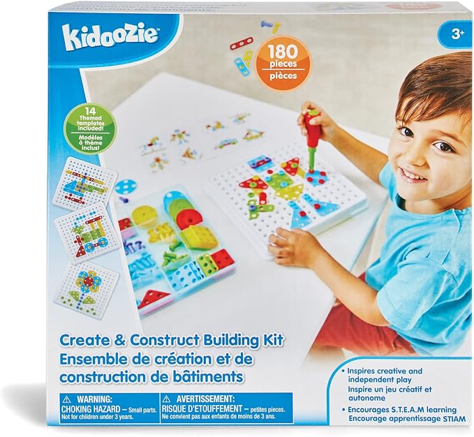 Kidoozie Create & Construct Building Kit, S.T.E.A.M Mosaic Art Activity for Children Ages 3+ - Image 6