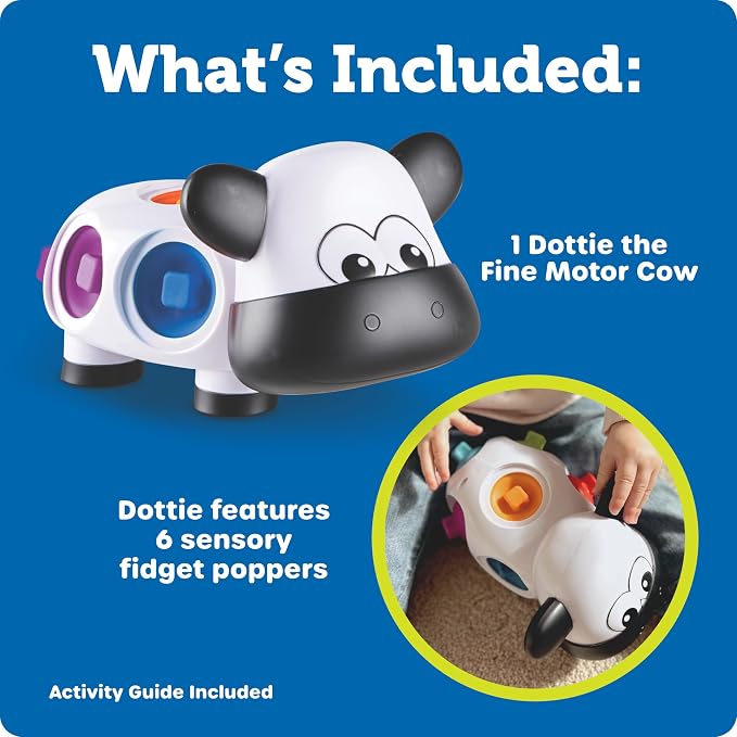 Learning Resources Dottie the Fine Motor Cow - Toddler Montessori Toys, Stacking Shape, Gifts For Boys And Girls, Sorting And Matching Skill Activities, Educational Games, Ages 18 Months+ - Image 6