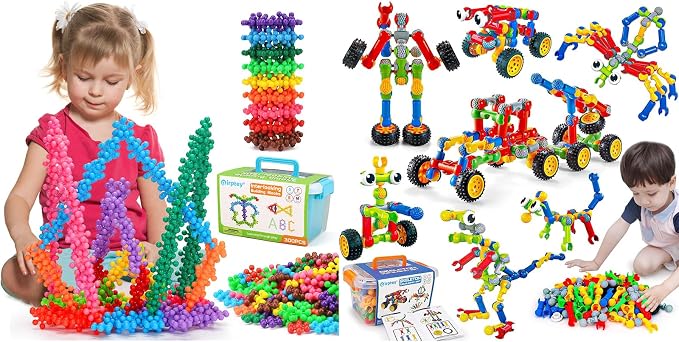 Kids STEM Building Toys for 3 4 5 6 7 8+ Year Old Boy Girl Birthday Gift by Qirptey