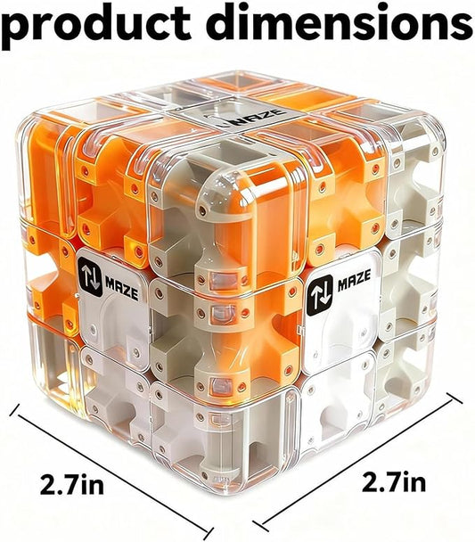 3D Cube Puzzles for Kids - Brain Teaser Puzzles Boys Toys Age 8-10 Educational Learning Toys for Logical Thinking, Puzzle Maze Cube for Grandkids Stocking Stuffers for Kids (Green)