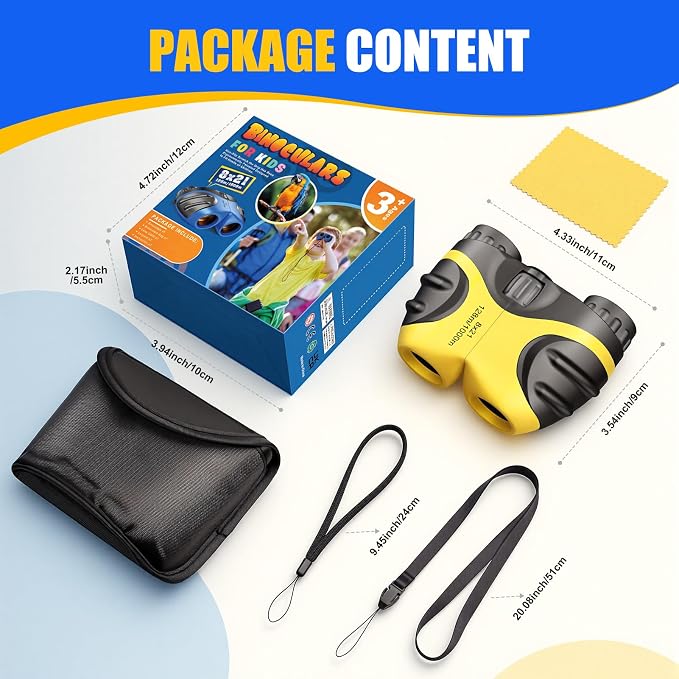 LET'S GO! Binocular for Kids, Compact High Resolution Shockproof Binoculars - Image 4