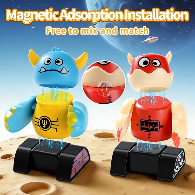 Magnetic Monster Building Toy for Kids Ages 3-8, STEM DIY Robot Set for Boy - Image 4