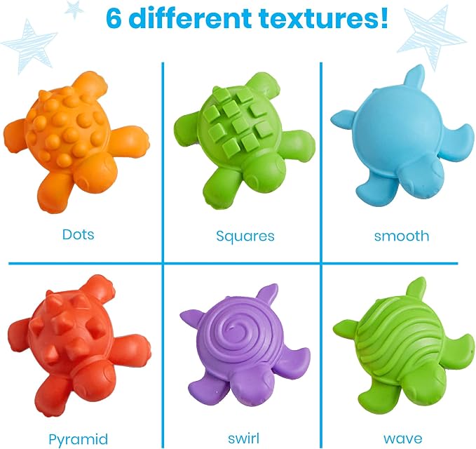hand2mind Tactile Turtles Math Activity Set, Toddler Numbers and Counting, Math Counters for Kids, Color Sorting Toys, Sensory Turtle Game, Preschool Learning Activities, Montessori Math Materials - Image 7