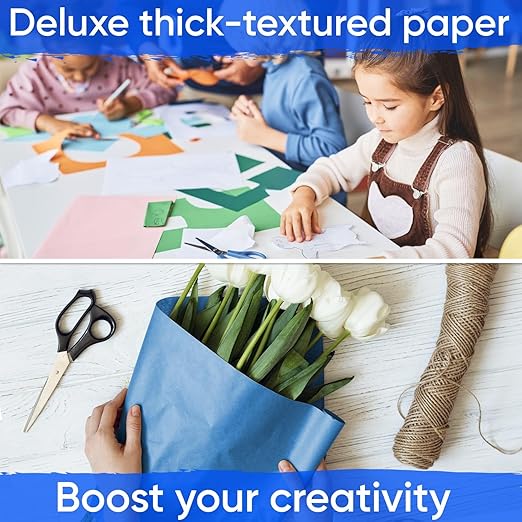 9" x 1200" USA-Made Lilac Kraft Paper Roll, 45 Lbs/66 GSM Thickness, American Quality Colored Roll Paper for School, Bulletin Board, Crafts - Odorless, Non-Toxic, Safe for Kids