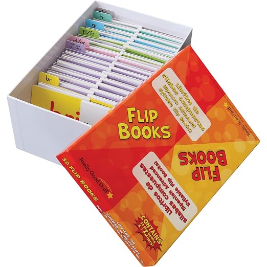 Really Good Stuff Spanish Advanced Syllable Flip Books - Set of 30 by ReallyGoodStuff