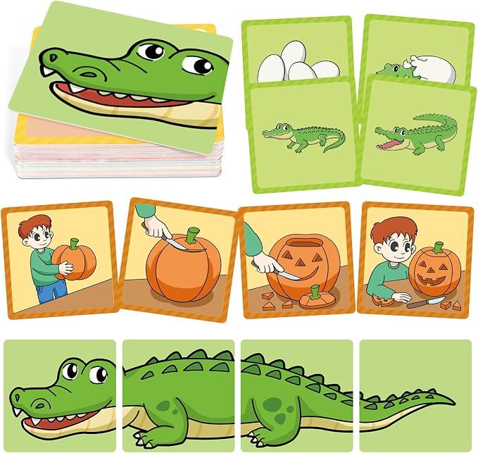 Sequencing Cards,Sequence Board Game for Kids,Story Storytelling,Speech Therapy Toys Materials for Autism,Social Skills,Sentence Building,Educational Classroom Preschool Learning Activities by Unknown