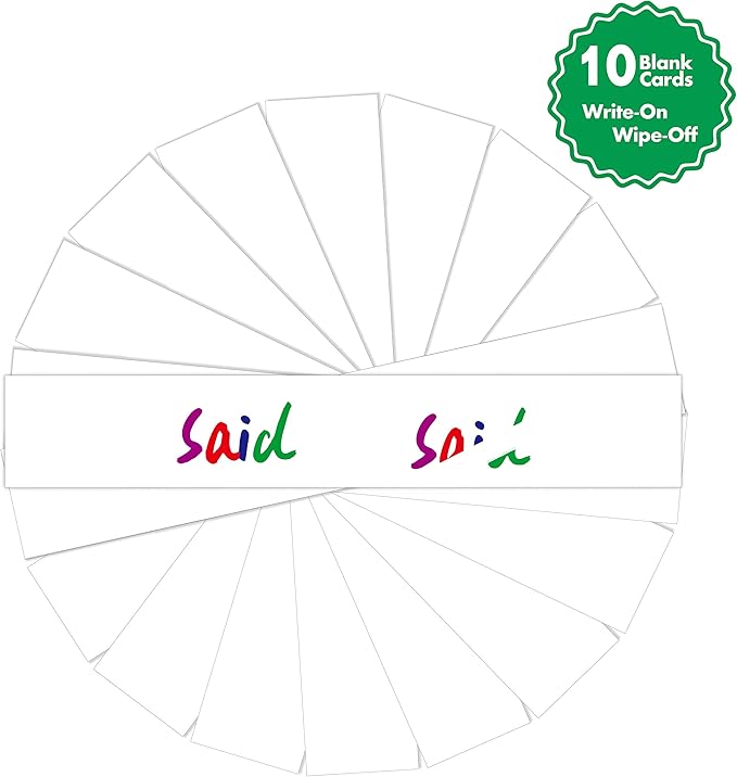 Magnetic Pocket Chart with 10 Dry Erase Cards for Standards,Daily Schedule,Activities,Class demonstrations (Black) - Image 3