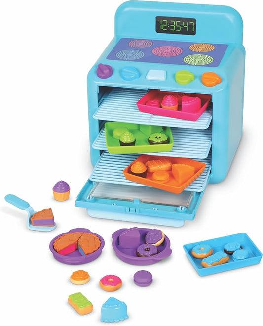 Learning Resources Sorting Sweets Mini Oven, Play Food, Kids Kitchen Playset, Pretend Play Toys, Mini Food, Sorting Toys, Montessori Cooking Set for Toddlers by LearningResources