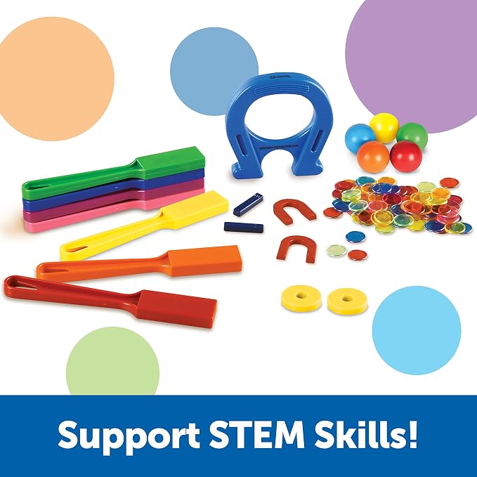 Learning Resources Super Magnet Lab Kit - 119 Pieces, Ages 5+, STEM ,Toys for Kindergartner, Science Learning Activities for Kids,Back to School Supplies,Teacher Supplies - Image 2