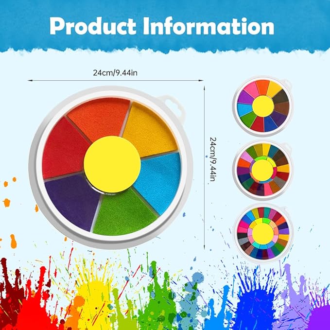 Funny Finger Painting Kit, 2026 New Kids Washable Finger Paint Set with Book for Toddlers Finger Drawing Toys, Colorful Art Painting Supplies DIY Crafts Painting Early Learning Gifts (6 Color)