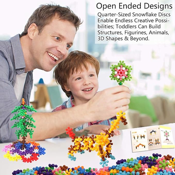 330 pcs Building Blocks, Educational Building Toys Stem Toys Building Discs Sets Interlocking Solid Plastic for Preschool Toddlers Girls and Boys by Winlip - Image 6