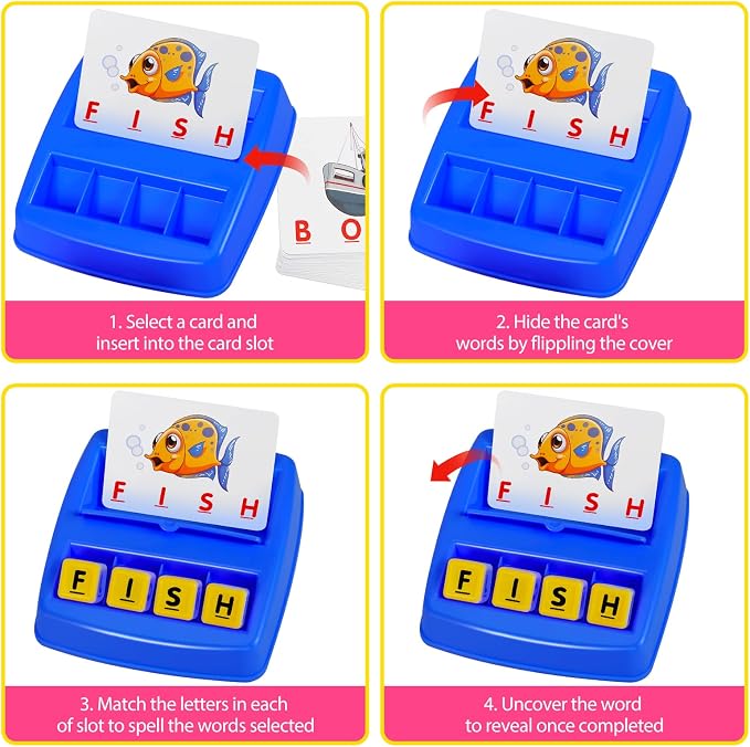 Matching Letter Game, Spelling Word and Increases Memory, Early Learning Educational Toy for Preschool & Kindergarten Kids Over 3-8 Years Old - Image 2