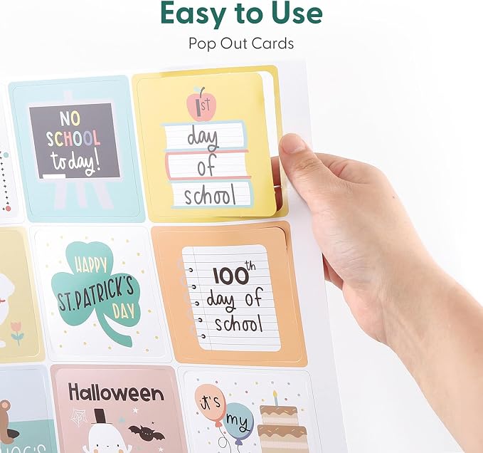 The Peanutshell Learning Calendar Wall Chart - Homeschool Supplies, Interactive Pocket Chart for Toddlers & Kids - Preschool Learning Activity Board, Circle Time Board for Classroom - Good Day - Image 4