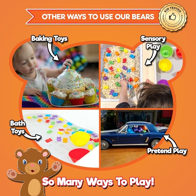 Cute & Cuddly Counting Bears - Sort, Count, Match & Play with 48pc + eBook - Image 7
