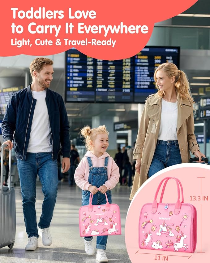 hahaland Busy Board Montessori Toys Busy Book Toddler Girl Gifts Travel Toy - Image 8