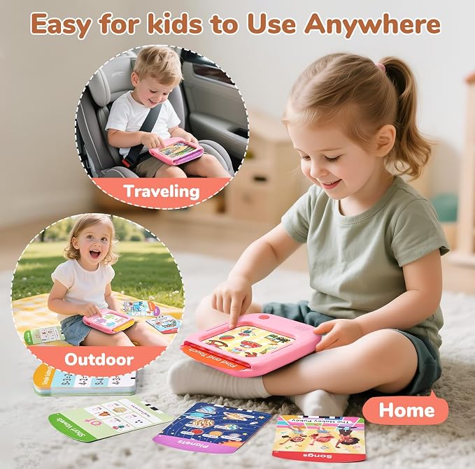 JoyCat Kids Learning Tablet, Phonics Talking Flash Cards 156 Pages - Image 8