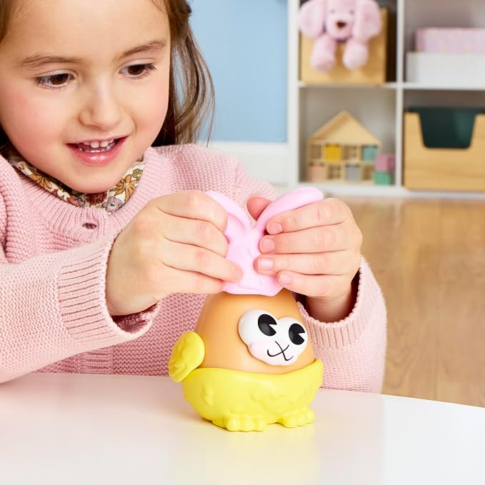 Potato Head Bunny & Chick Tots with 12 Mix and Match Pieces, Two 3-Inch Potato Bodies with 10 Accessories, Preschool Toys for Girls and Boys 2+ – Easter Basket Stuffers - Image 12