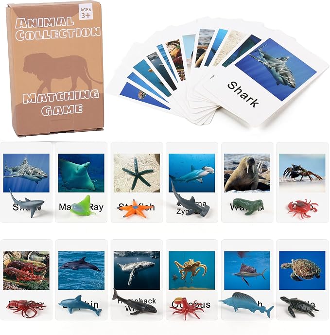 MEROCO Ocean Animals Montessori Matching Game Toys Kids Preschool by MEROCO