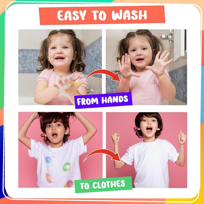 Chalkola 16 Washable Dot Markers for Toddlers 1-3 - Kids Paint Dot Art Set - Image 9