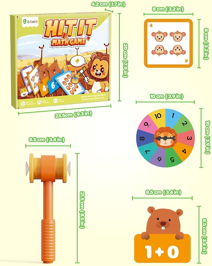 D-FantiX Addition and Subtraction Games, Math Games for Kids - Image 6