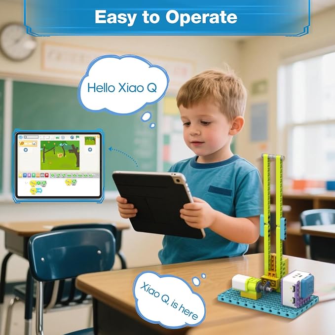 ICQbot 10 in 1 Coding Robot Kit,270+ Piece ScratchJr Learning Educational APP Remote Voice Programming Building Toys for Age 5+ Kids - Image 5