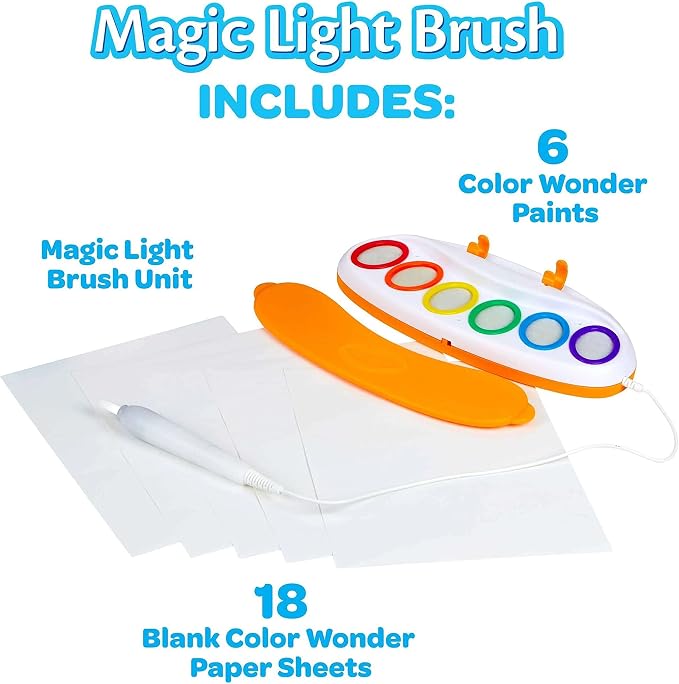 Crayola Color Wonder Magic Light Brush, Mess Free Painting for Kids, Age 3+ - Image 5