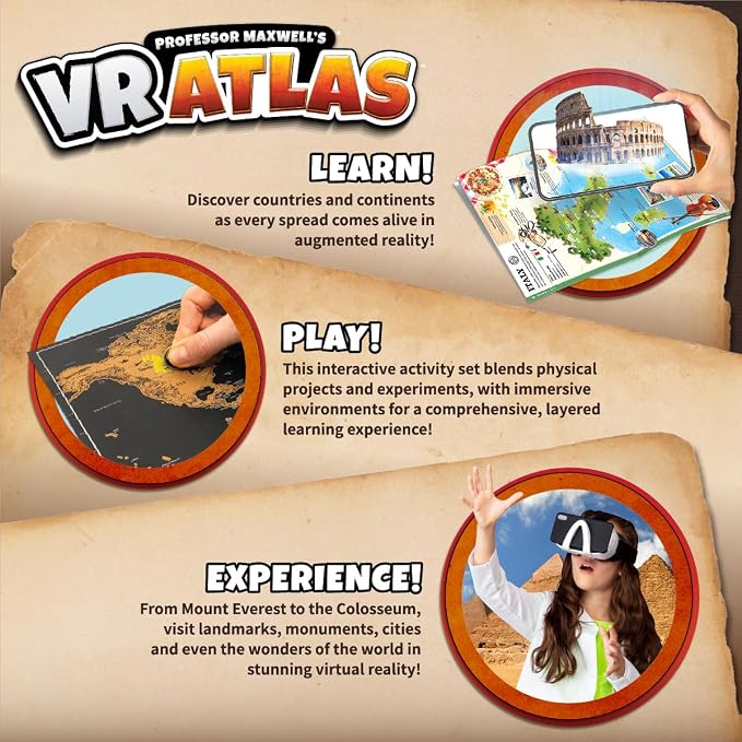 Abacus Brands Professor Maxwell's VR Atlas - Science Kit for Kids 8-12 - Image 4