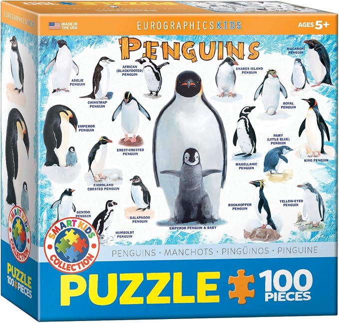 Penguins 100 Piece Jigsaw Puzzle by EuroGraphics