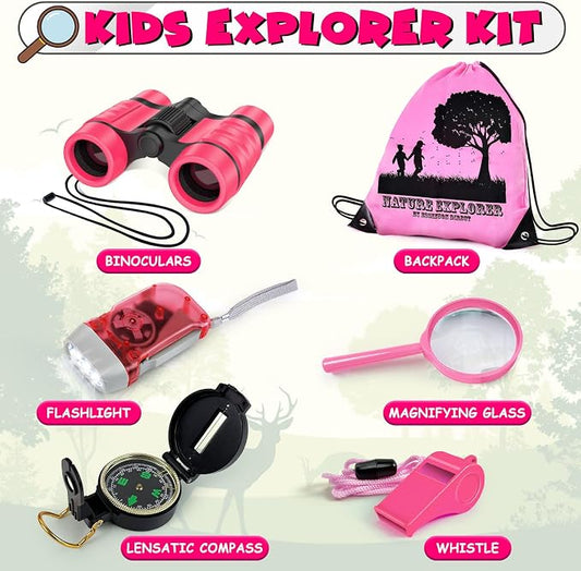 ESSENSON Kids Explorer Kit - Adventure Kit for Kids, Outdoor Explorer Kit with Binoculars, Summer Outdoor Toys for Kids Ages 4-8 - Image 2