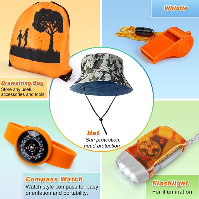 Kids Explorer Kit & Bug Catcher Kit, 10 Pcs Kids Outdoor Exploration Set - Image 5